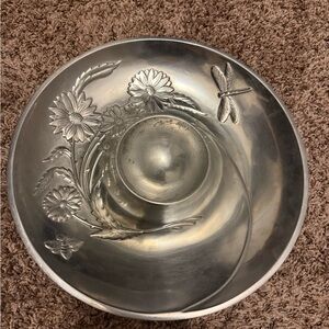 Lenox Silver Floral and Dragonfly Serveware